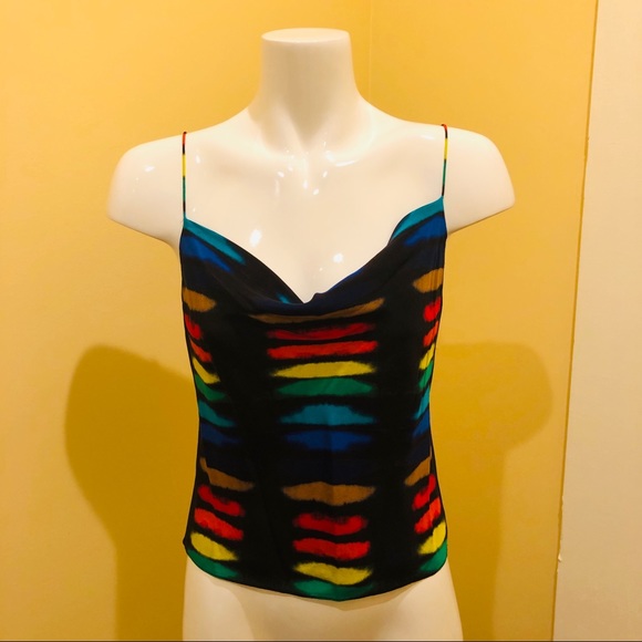 🎀SOLD🎀Alice + Olivia Harmon Rainbow Tie Dye Tank - Picture 5 of 8